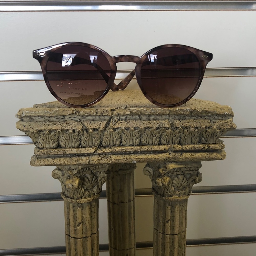 Small Mauve Tortoise Shell Round Sunglasses 100% UV Protection